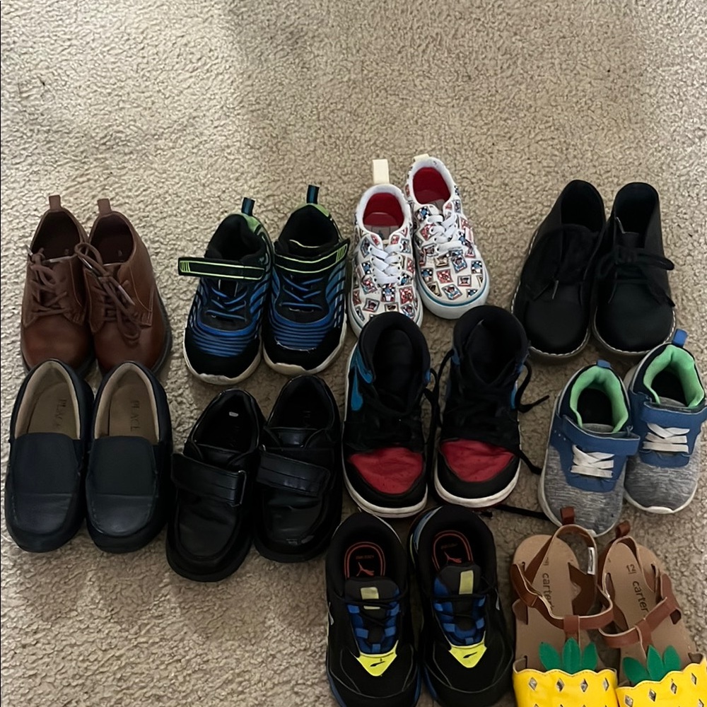 Brown and Blue Sneakers